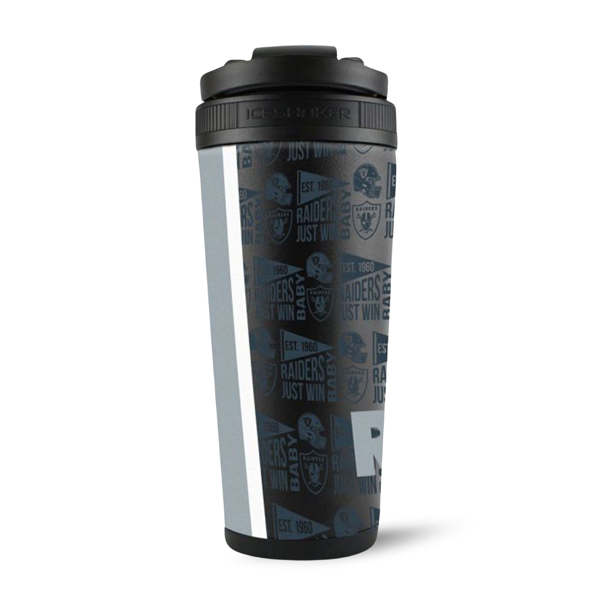 Officially Licensed Las Vegas Raiders 26oz Ice Shaker - Sports Gifts, Sports Memorabilia, Sports Collectibles, Fan Shop