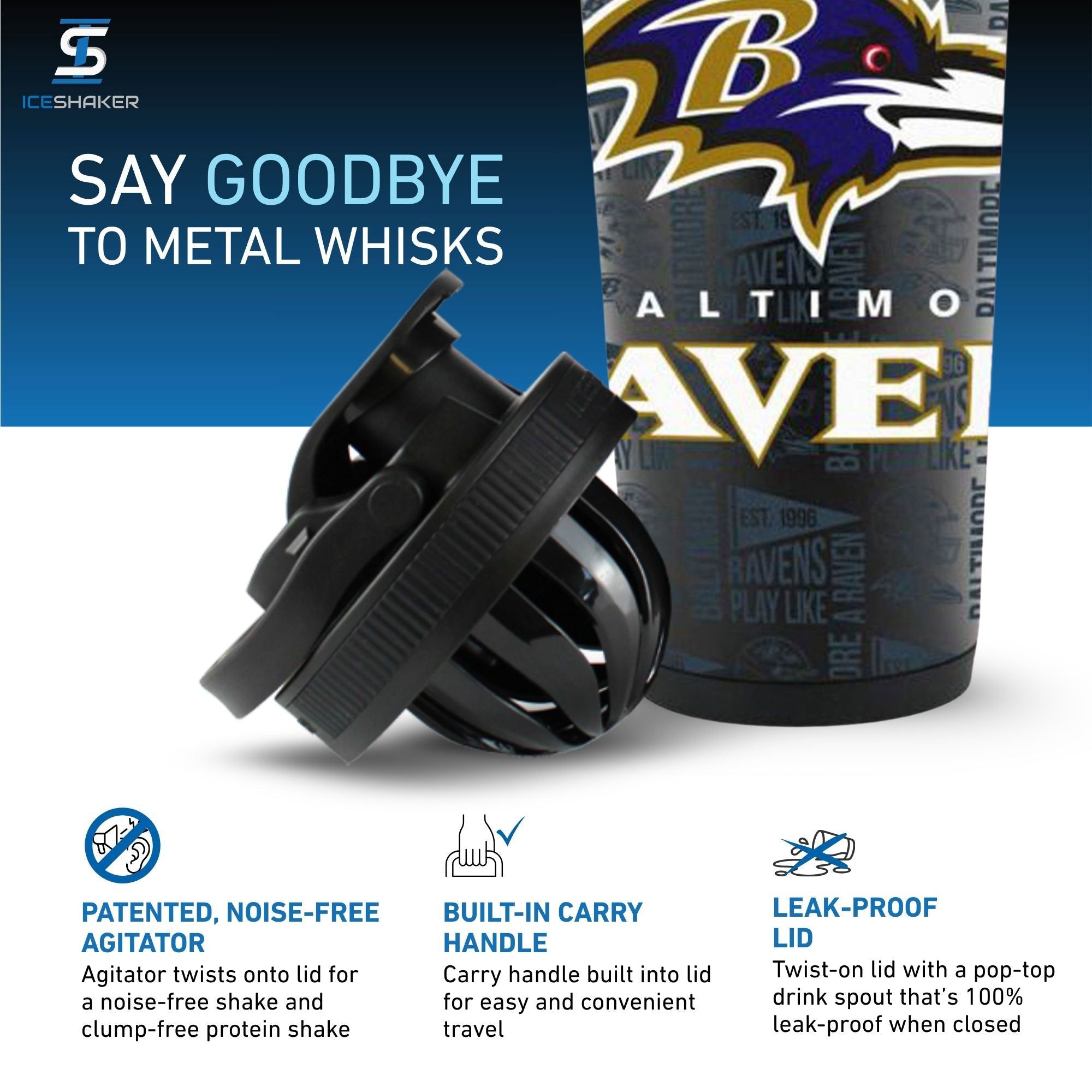 Officially Licensed Baltimore Ravens 4D Ice Shaker