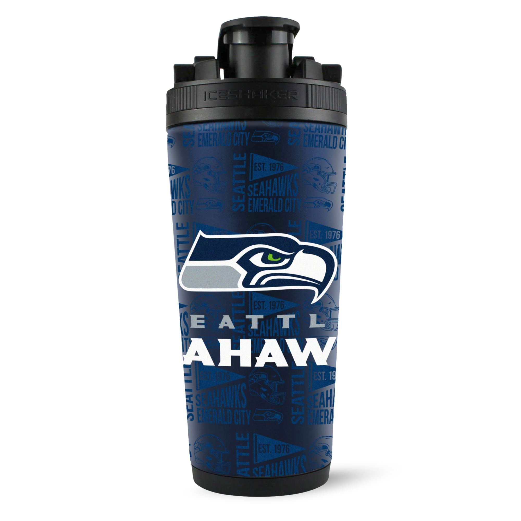 Officially Licensed Seattle Seahawks 4D Ice Shaker - Sports Gifts, Sports Memorabilia, Sports Collectibles, Fan Shop