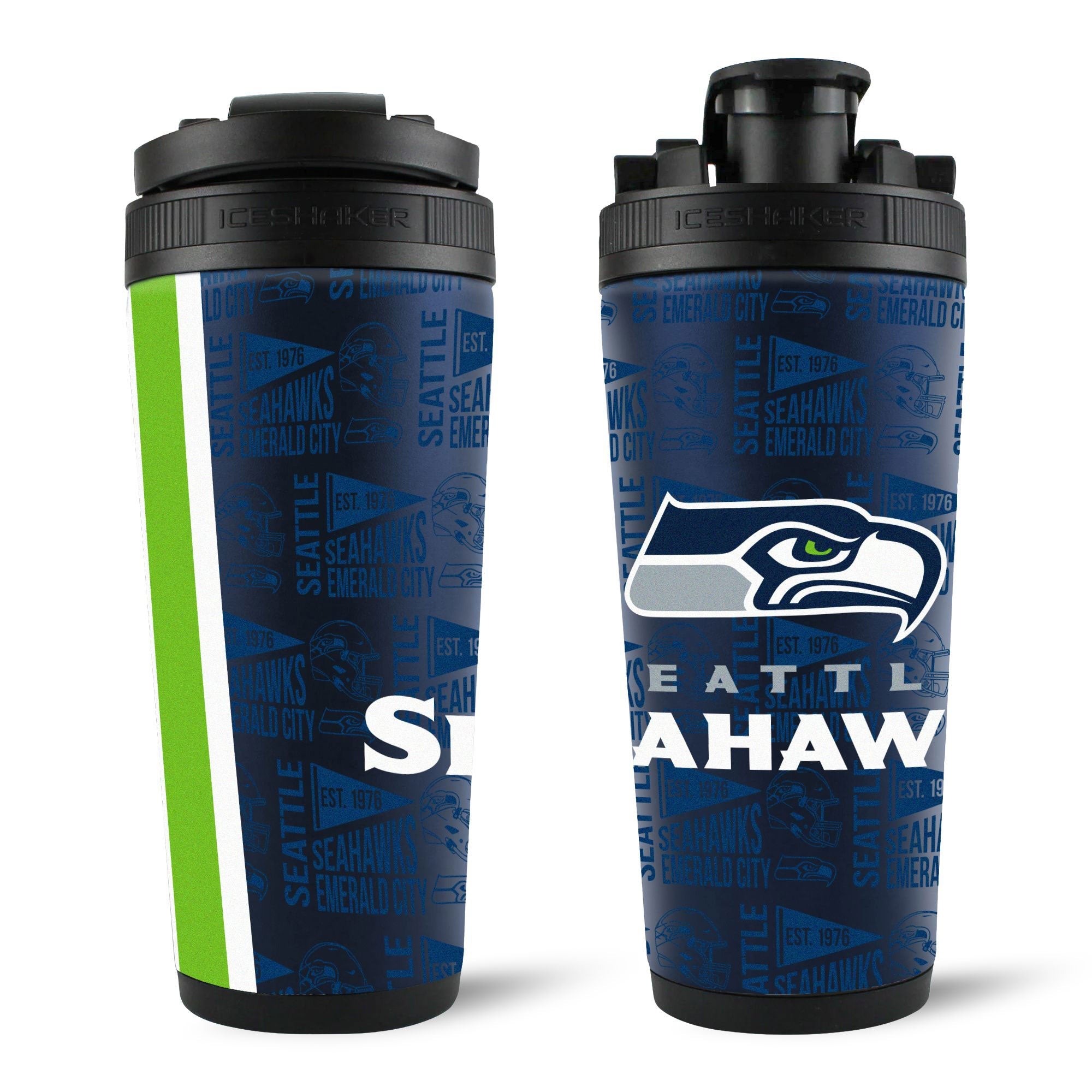 Officially Licensed Seattle Seahawks 4D Ice Shaker - Sports Gifts, Sports Memorabilia, Sports Collectibles, Fan Shop