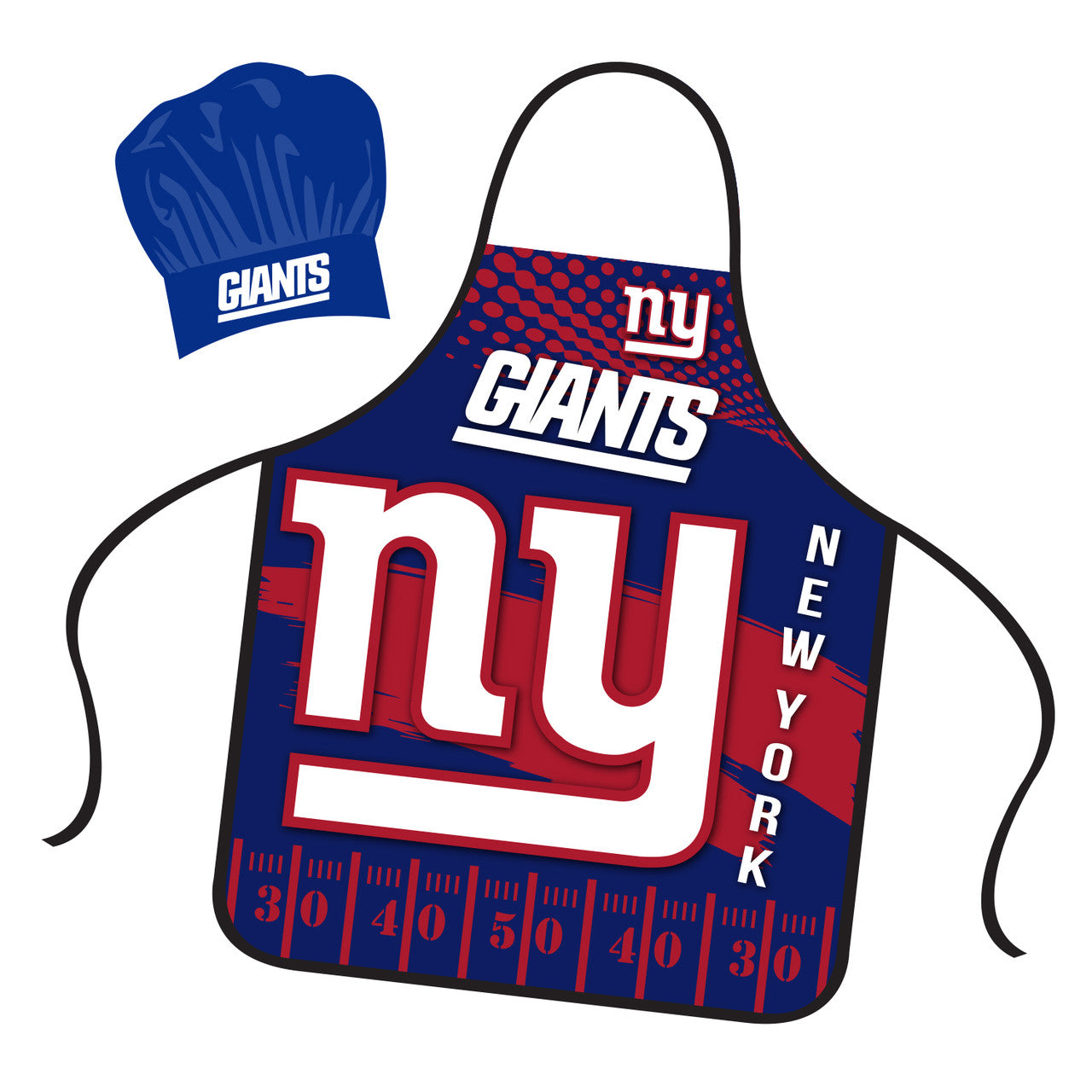 New York Giants Chef Hat and Apron Set - Sports Collectibles, Sports Memorabilia, Sports Fan Shop, Sports Gifts