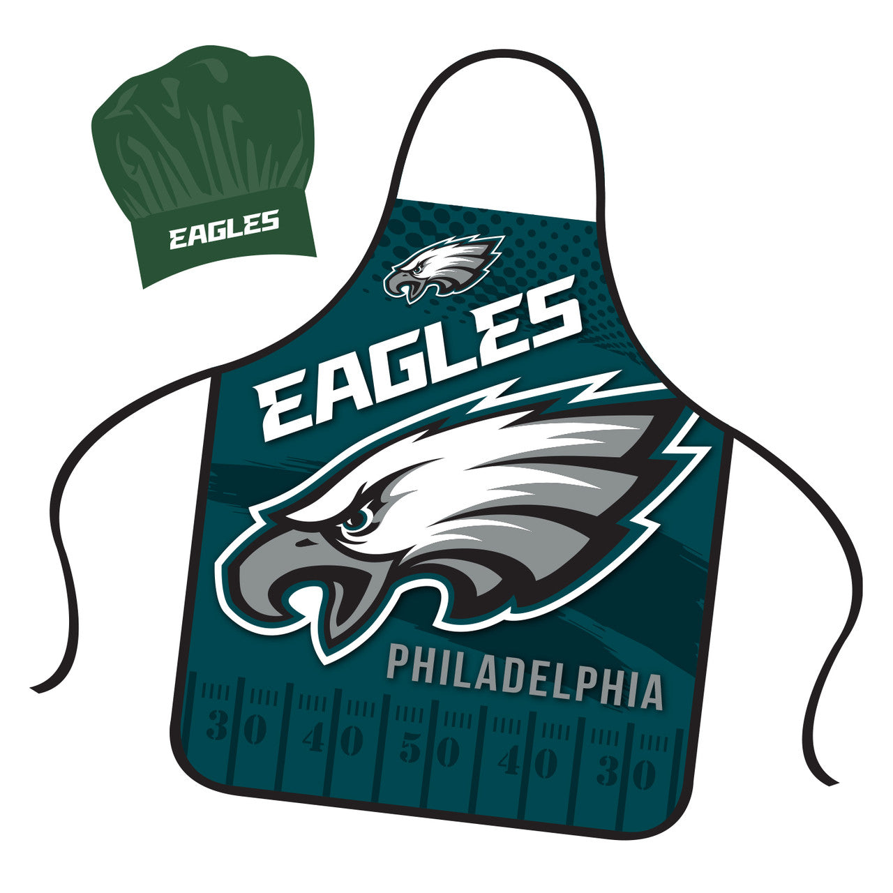 Philadelphia Eagles Chef Hat and Apron Set - Sports Collectibles, Sports Memorabilia, Sports Fan Shop, Sports Gifts