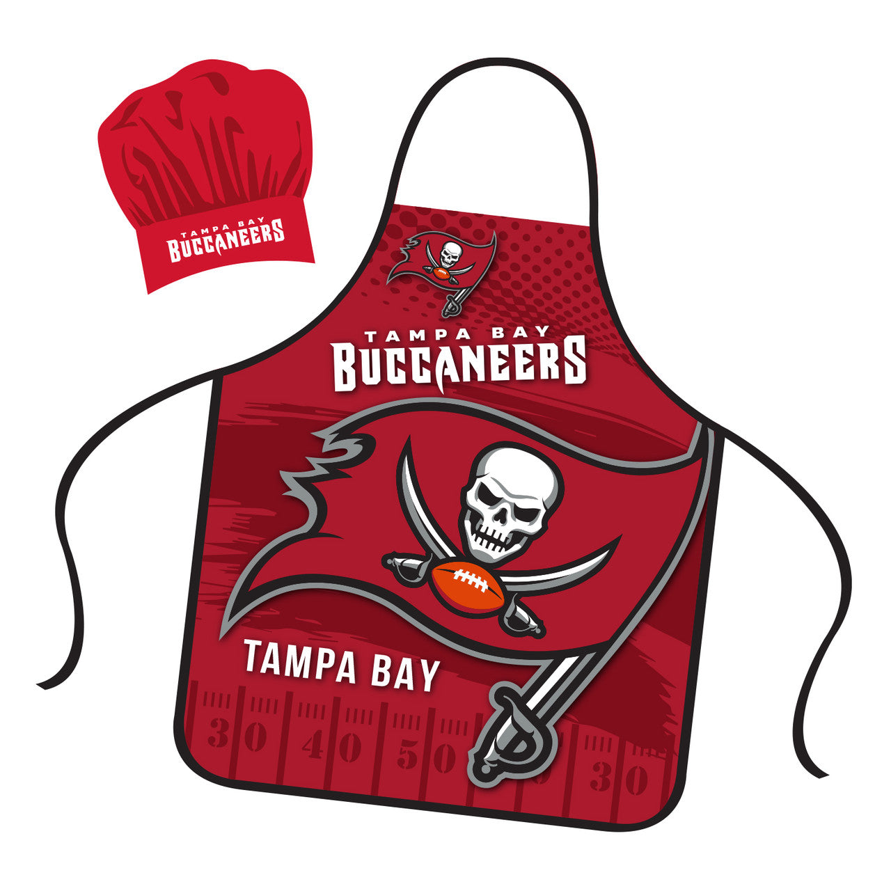 Tampa Bay Buccaneers Chef Hat and Apron Set - Sports Collectibles, Sports Memorabilia, Sports Fan Shop, Sports Gifts