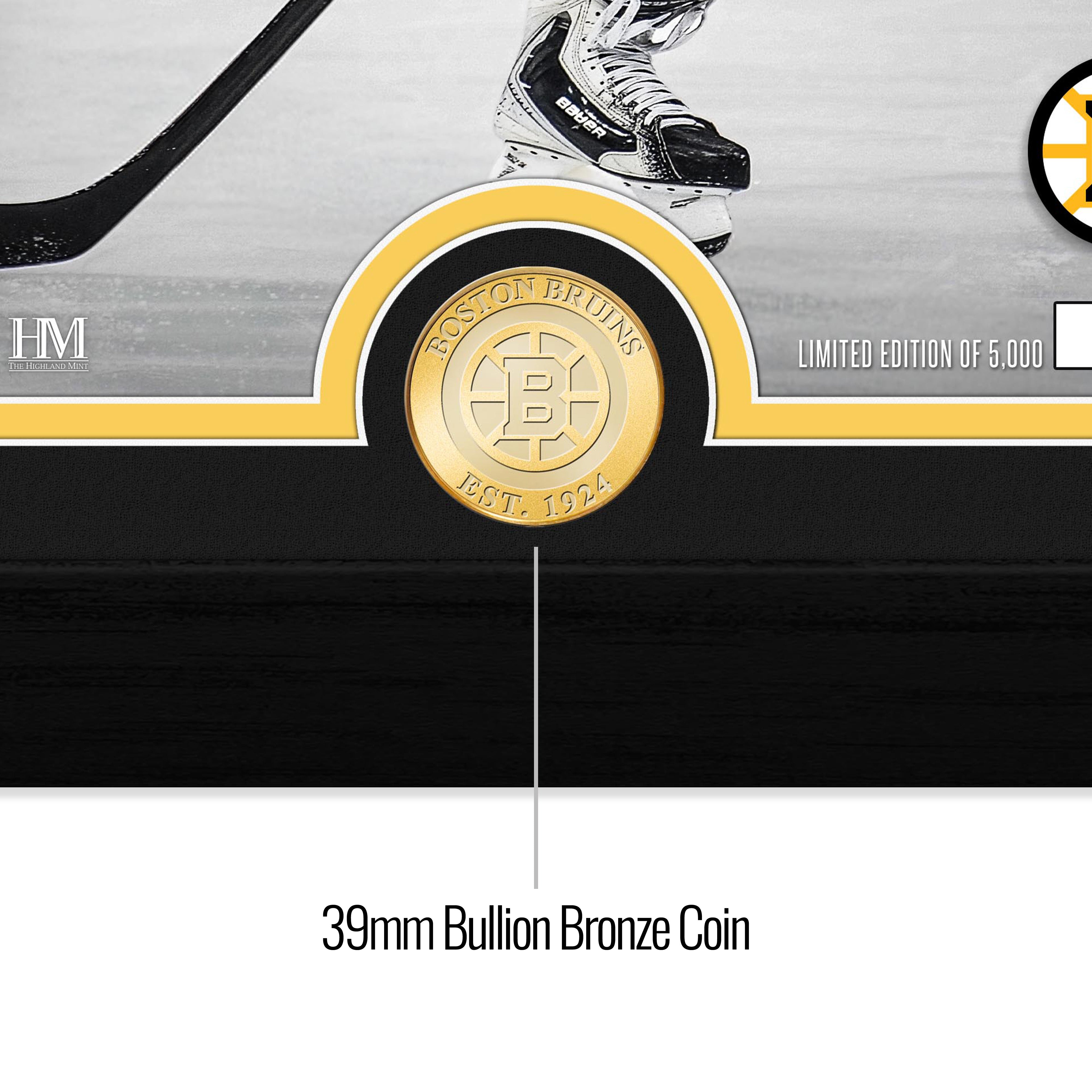 David Pastrnak Boston Bruins Captain Bronze Coin Photo Mint - Sports Gifts, Sports Memorabilia, Sports Collectibles, Fan Shop