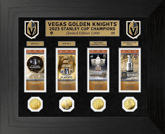 Vegas Golden Knights 2023 NHL Stanley Cup Champions Deluxe Ticket Photo Mint
