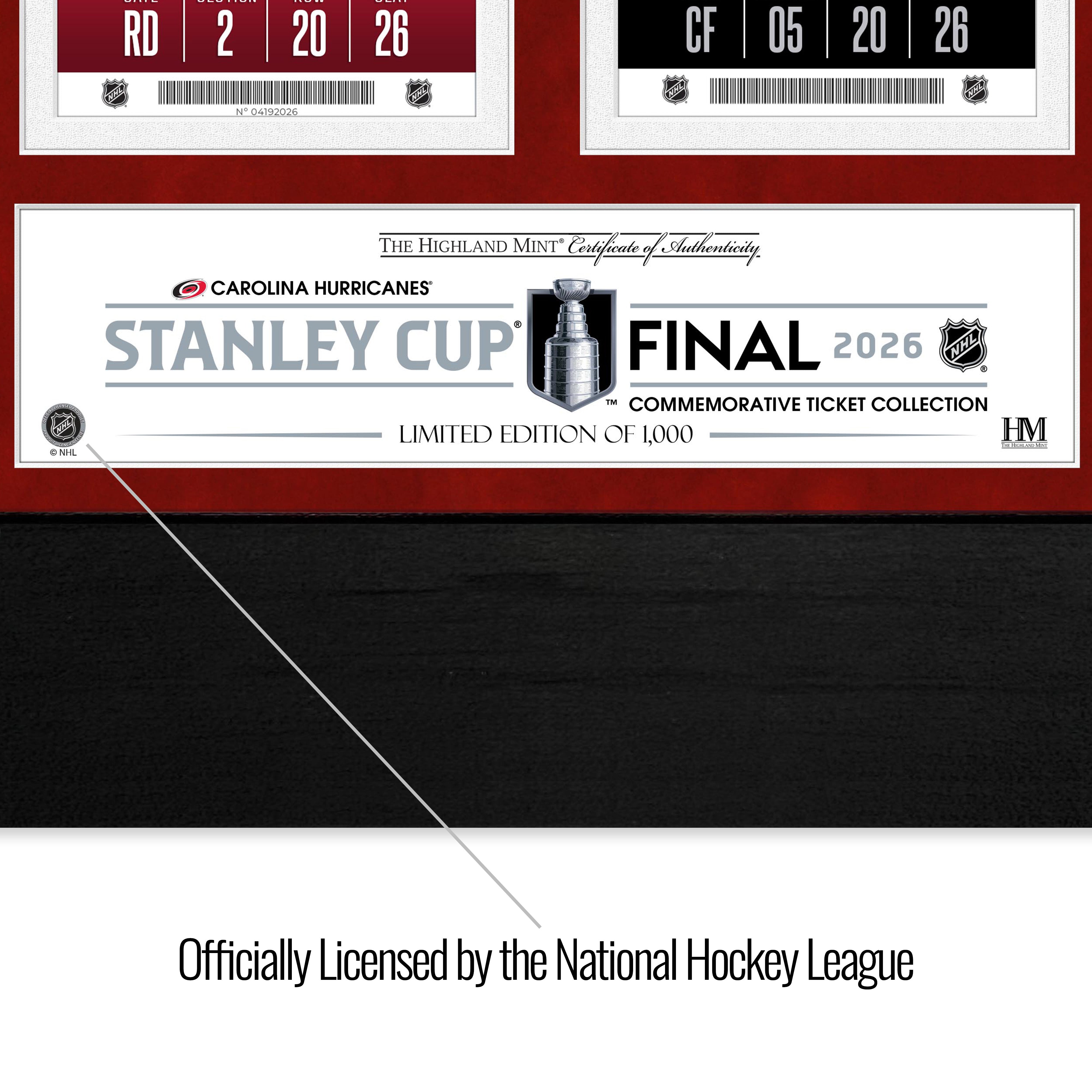 Carolina Hurricanes Deluxe 2026 Road to the Stanley Cup Gold Coin Ticket Collection - Sports Gifts, Sports Memorabilia, Sports Collectibles, Fan Shop