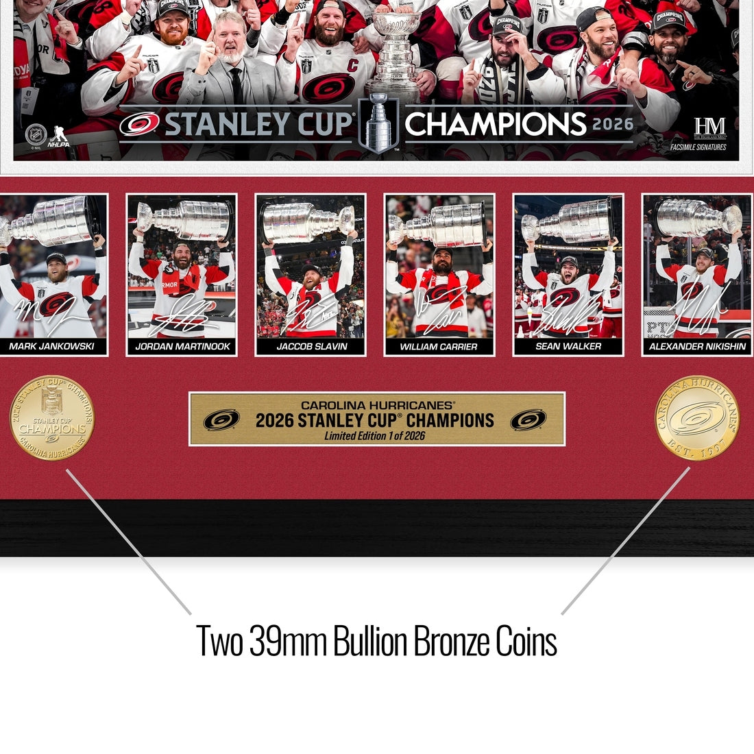 Carolina Hurricanes 2026 Stanley Cup Champions Memorable Moments Bronze Coin Photo Mint - Sports Gifts, Sports Memorabilia, Sports Collectibles, Fan Shop