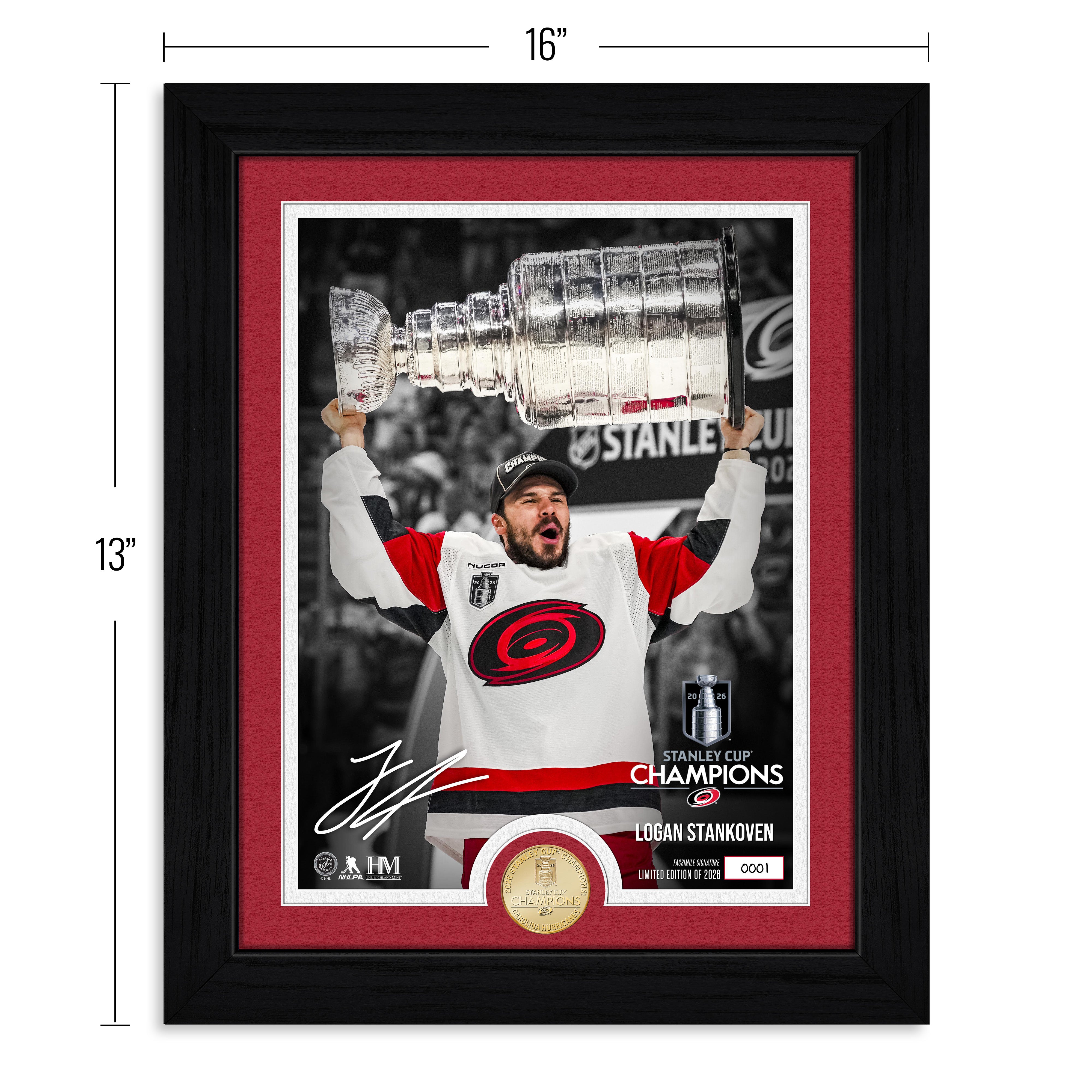 Logan Stankoven 2026 Stanley Cup Bronze Coin Photo Mint - Sports Gifts, Sports Memorabilia, Sports Collectibles, Fan Shop