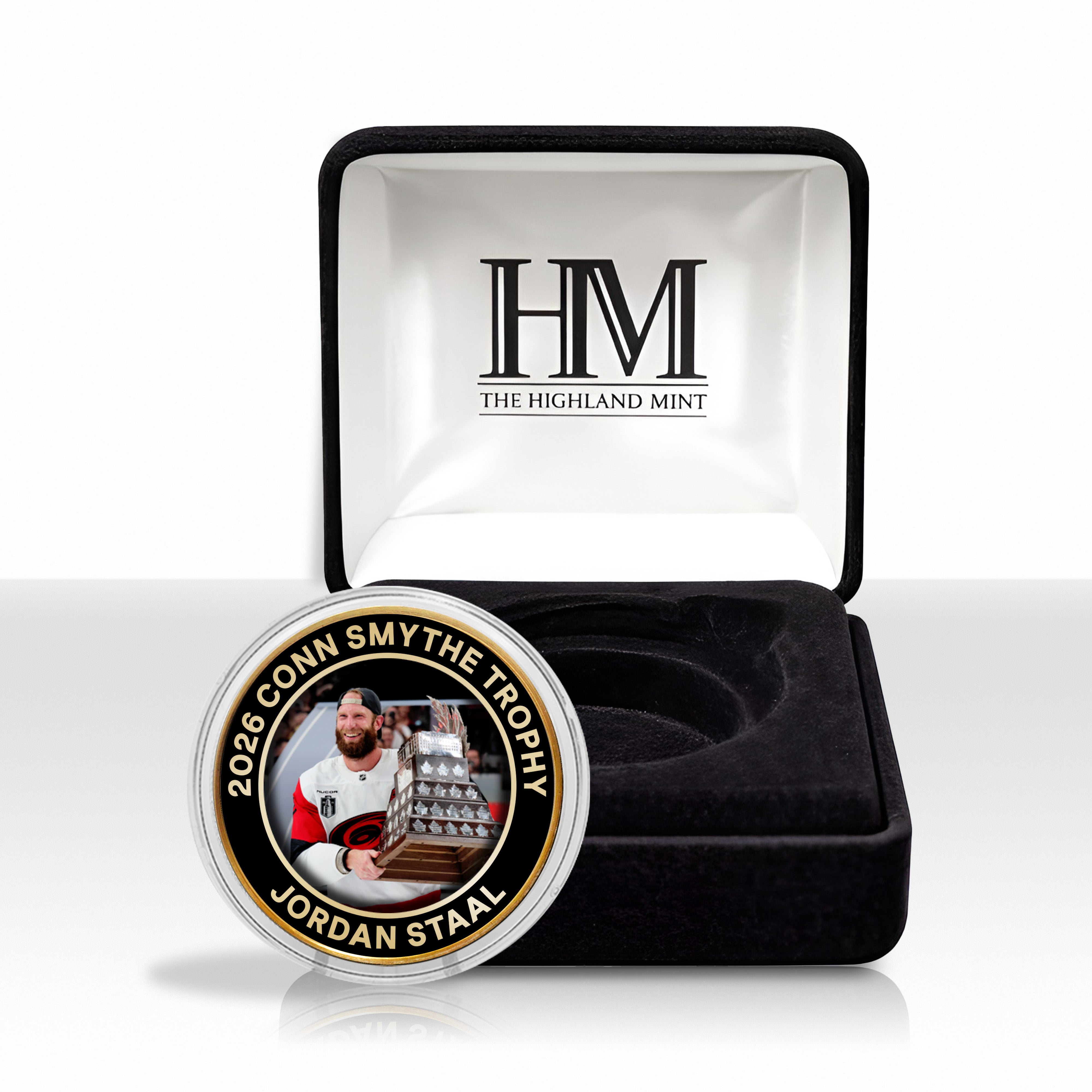 Jordan Staal Carolina Hurricanes 2026 Conn Smythe Award Bronze Color Coin - Sports Gifts, Sports Memorabilia, Sports Collectibles, Fan Shop
