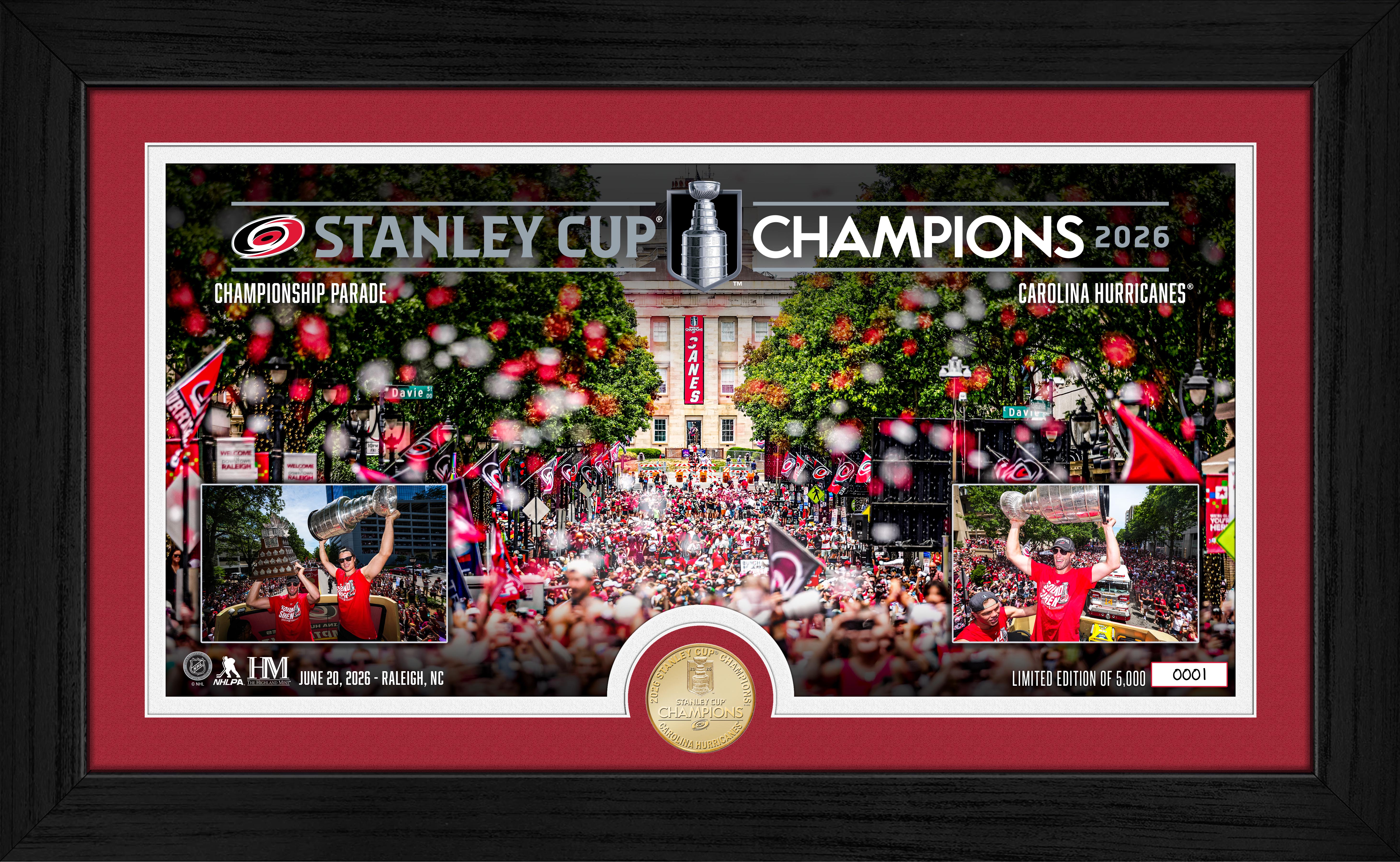 Carolina Hurricanes 2026 Stanley Cup Championship Parade Bronze Coin Photo Mint