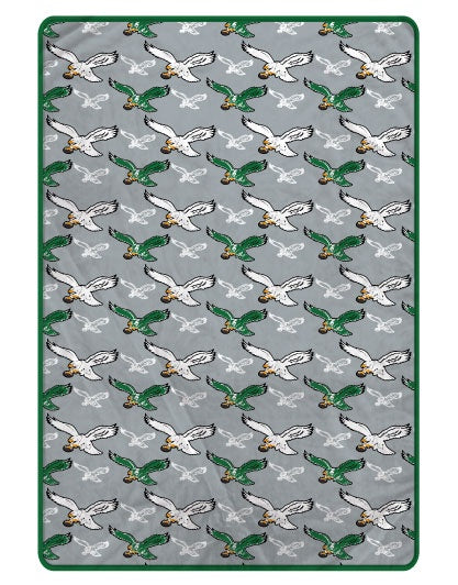Philadelphia Eagles Retro - NFL Logo Roll Ultra Cozy Oversized 66x80Blanket - Sports Gifts, Sports Memorabilia, Sports Collectibles, Fan Shop
