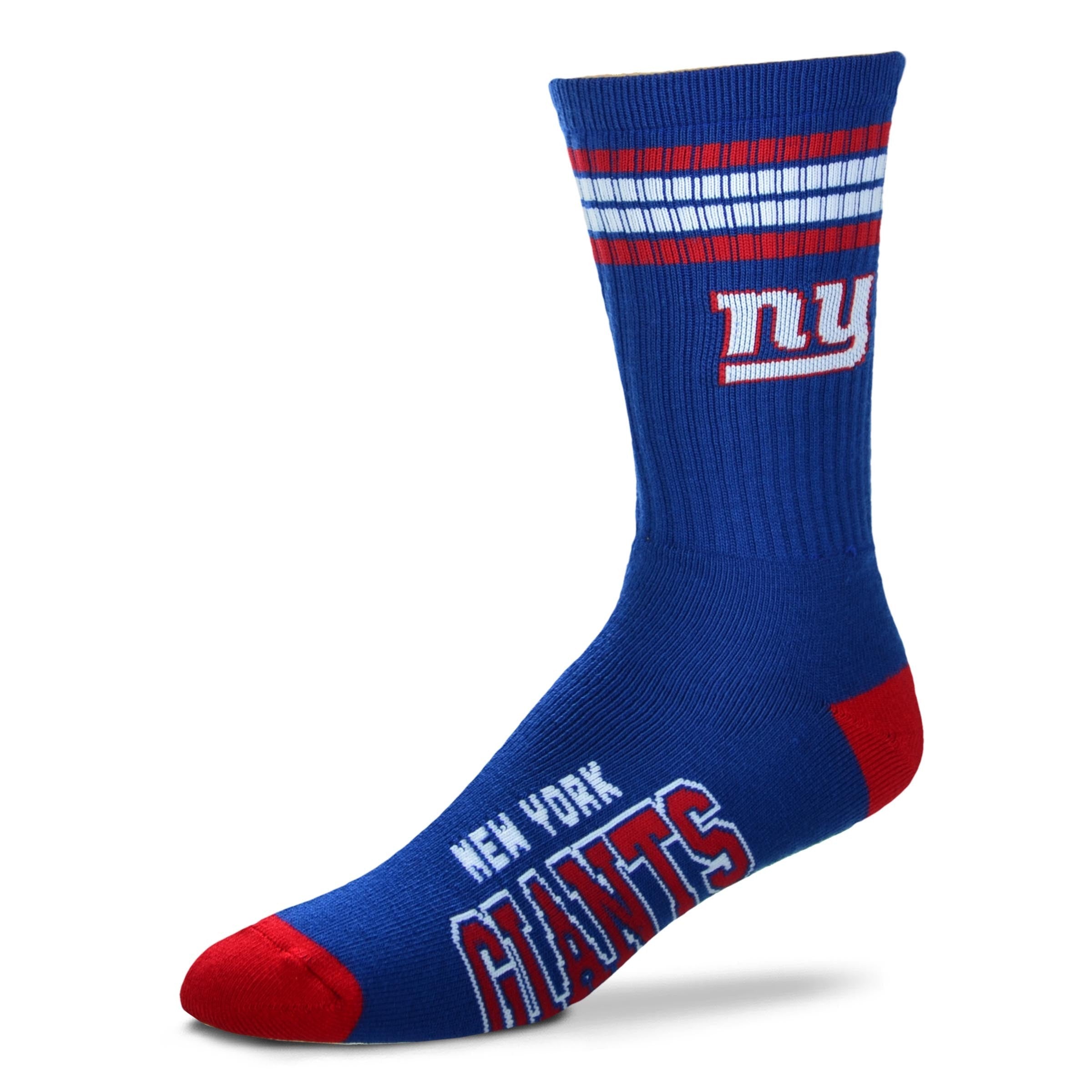 New York Giants Men's 4 Stripe Deuce Socks - Sports Collectibles, Sports Memorabilia, Sports Fan Shop, Sports Gifts