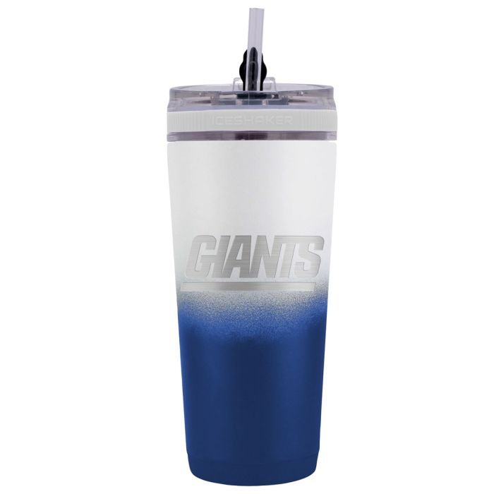 New York Giants 26 oz Stainless Steel Ice Shaker Bottle - Sports Collectibles, Sports Memorabilia, Sports Fan Shop, Sports Gifts