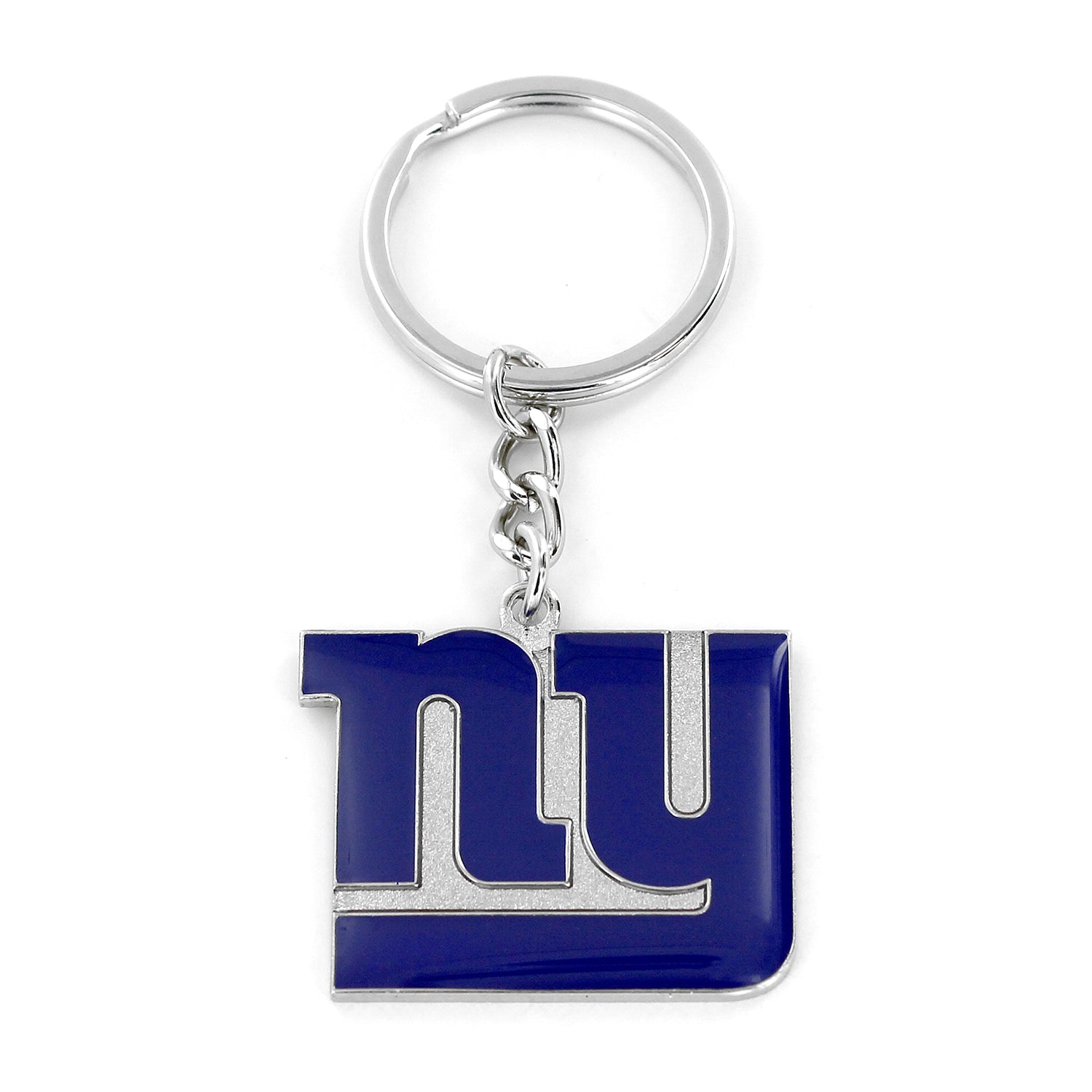 New York Giants Metal Logo Football Keychain - Sports Collectibles, Sports Memorabilia, Sports Fan Shop, Sports Gifts