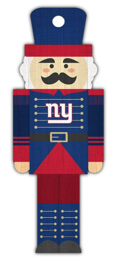 New York Giants Wood Nutcracker Ornament - Sports Collectibles, Sports Memorabilia, Sports Fan Shop, Sports Gifts