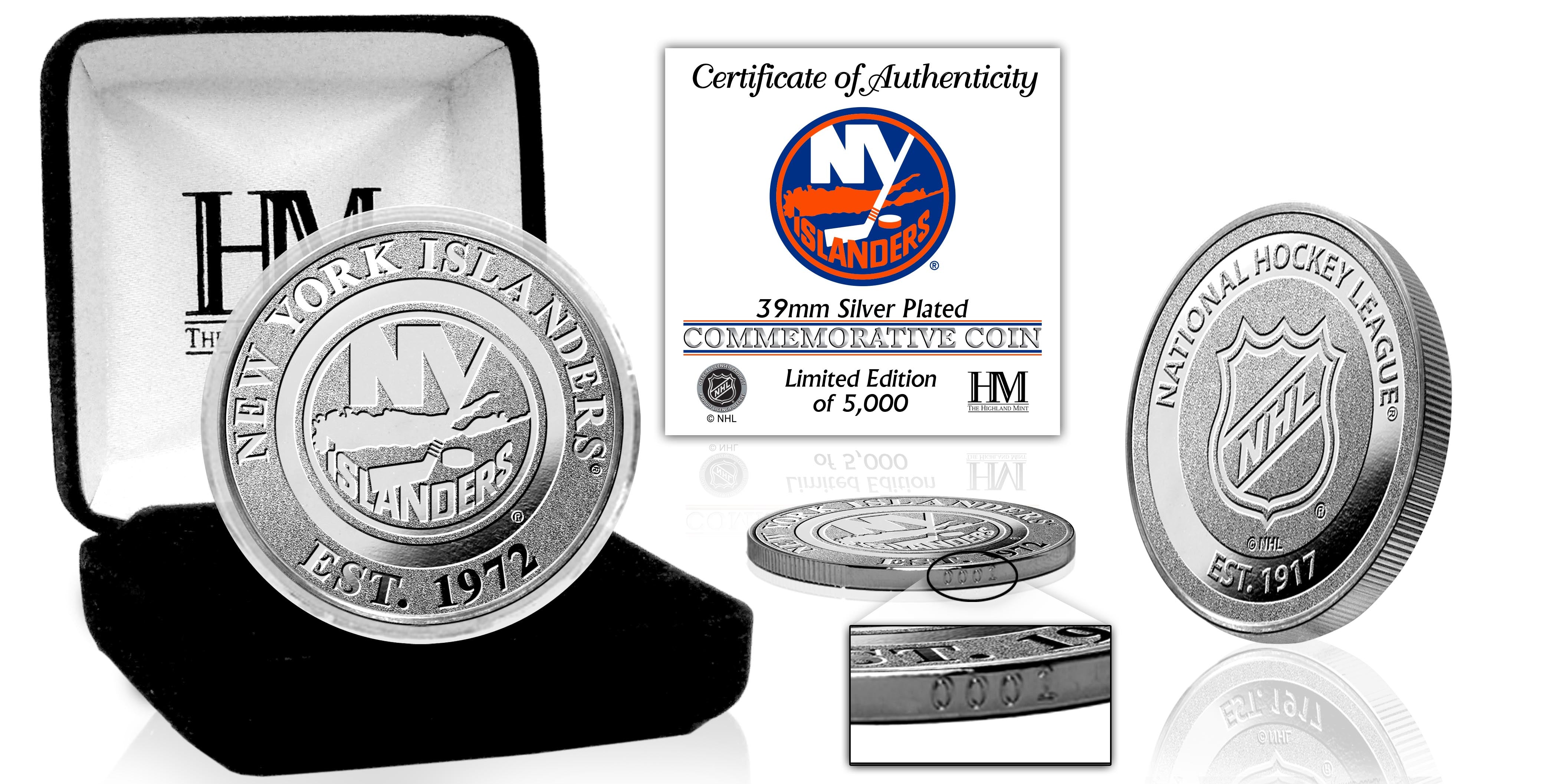 New York Islanders Silver Mint Coin - Sports Collectibles, Sports Memorabilia, Sports Fan Shop, Sports Gifts