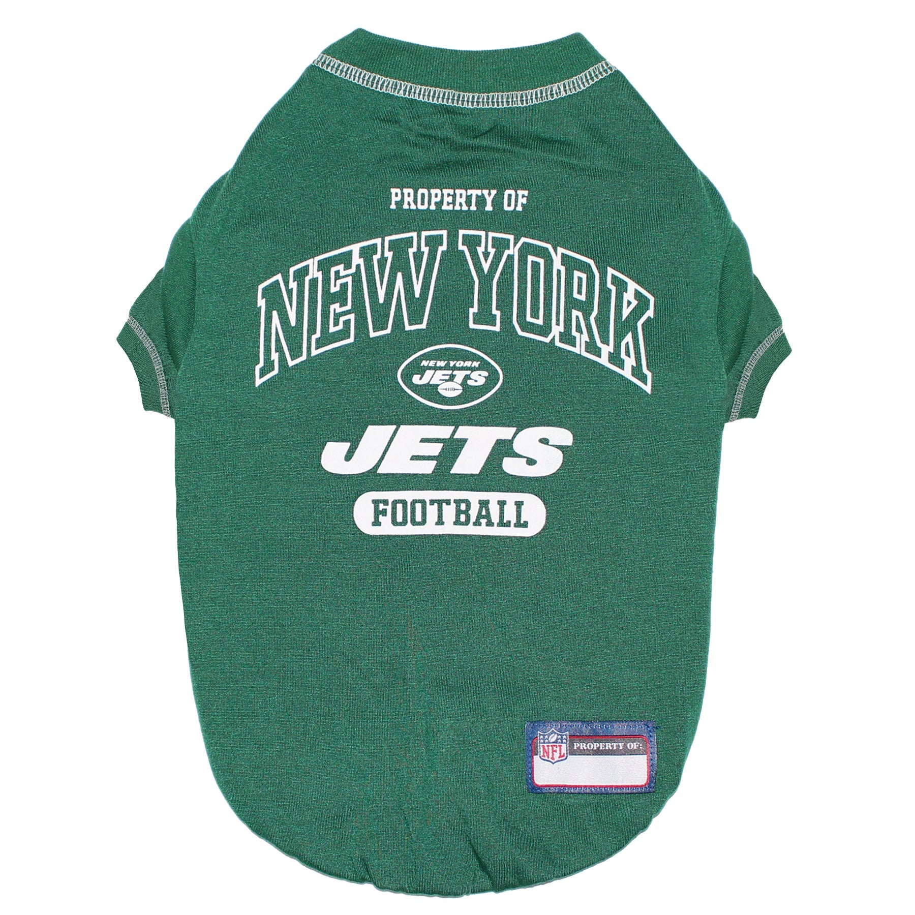 New York Jets Dog Tee Shirt by Pets First - Sports Collectibles, Sports Memorabilia, Sports Fan Shop, Sports Gifts