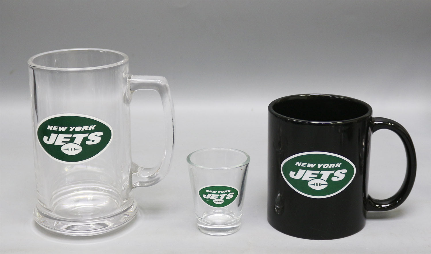New York Jets 3-Piece Glassware Gift Set - Sports Collectibles, Sports Memorabilia, Sports Fan Shop, Sports Gifts