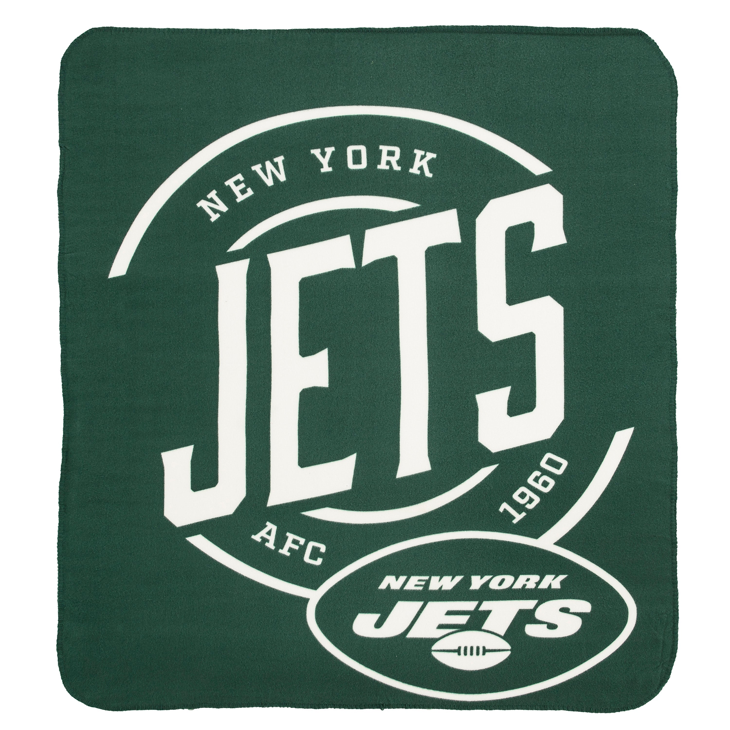 New York Jets 50" x 60" Campaign Fleece Blanket - Sports Collectibles, Sports Memorabilia, Sports Fan Shop, Sports Gifts