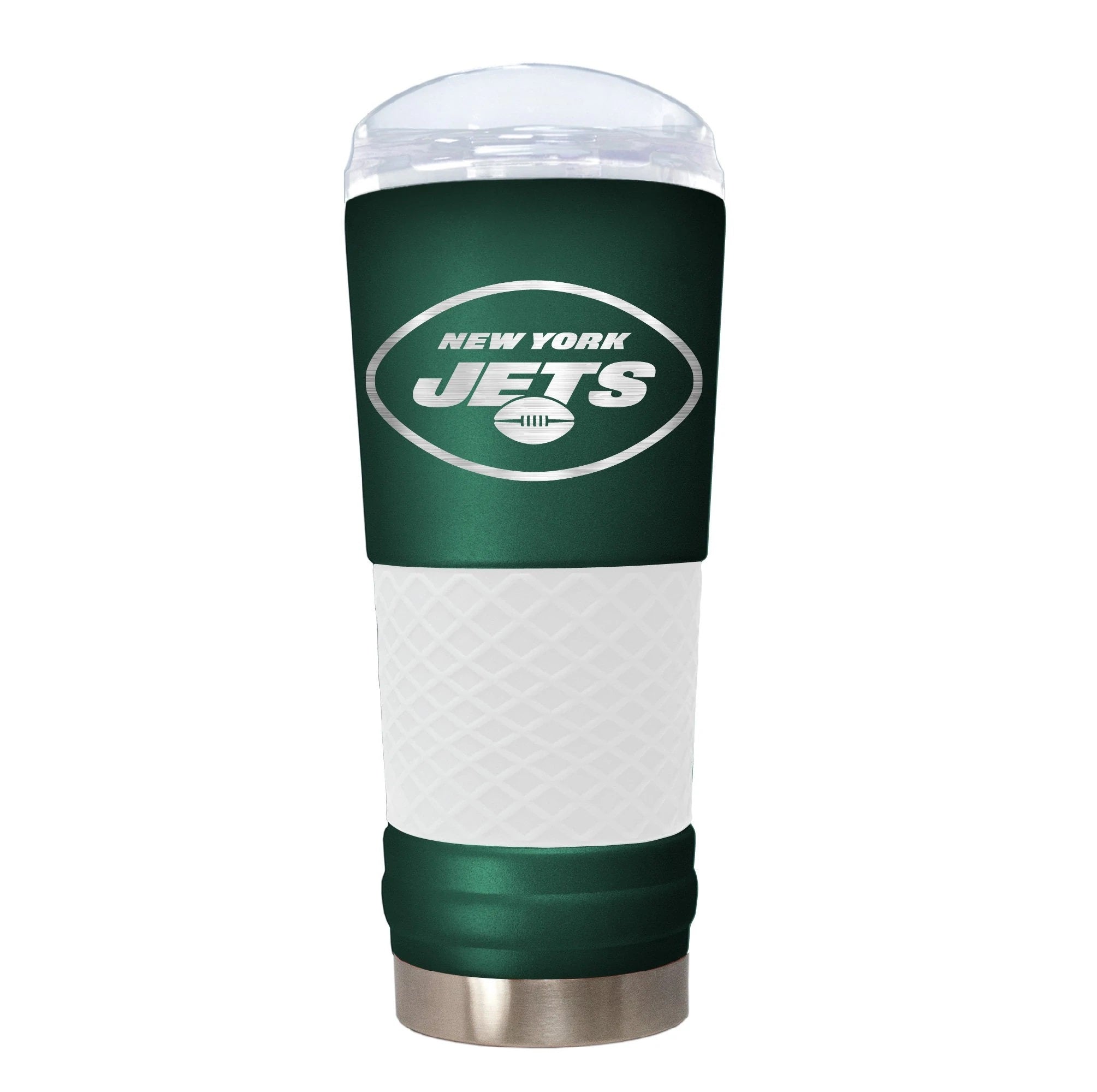 New York Jets "The Draft" 24 oz. Stainless Steel Travel Tumbler - Sports Collectibles, Sports Memorabilia, Sports Fan Shop, Sports Gifts