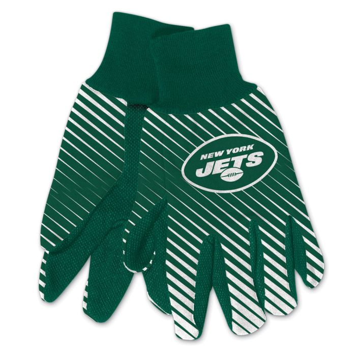 New York Jets Adult Two-Tone Gloves - Sports Collectibles, Sports Memorabilia, Sports Fan Shop, Sports Gifts