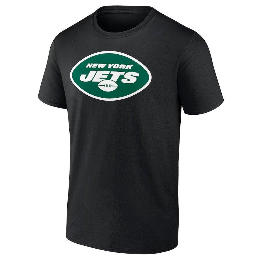 NY Jets Primary Logo T-Shirt - Black - Sports Collectibles, Sports Memorabilia, Sports Fan Shop, Sports Gifts