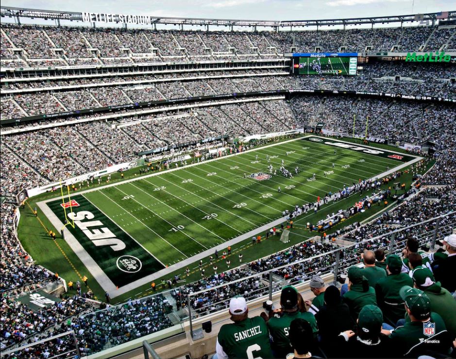 New York Jets MetLife Stadium Aerial View 8" x 10" Football Photo - Sports Collectibles, Sports Memorabilia, Sports Fan Shop, Sports Gifts