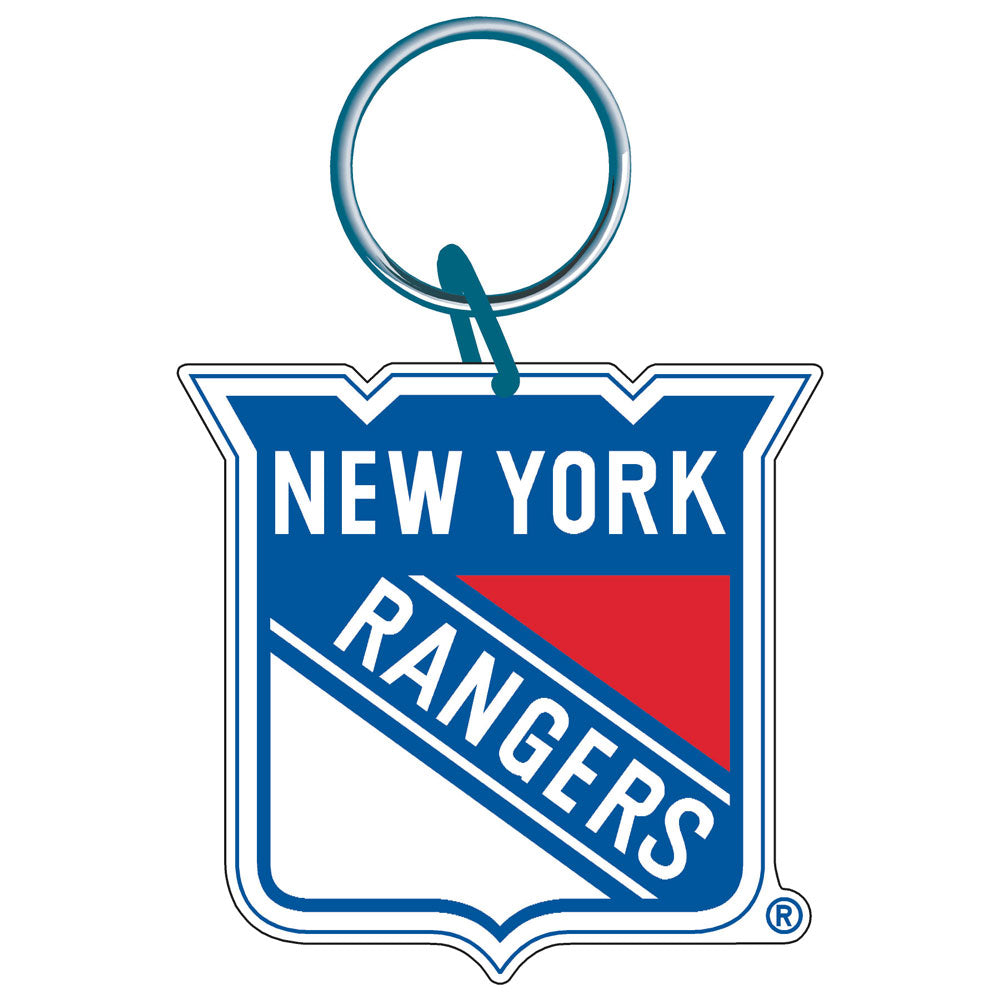 New York Rangers Acrylic Logo Keychain - Sports Collectibles, Sports Memorabilia, Sports Fan Shop, Sports Gifts