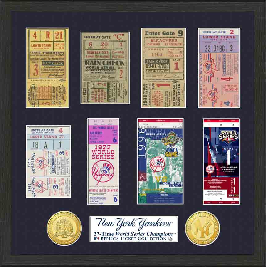 New York Yankees World Series Ticket Collection - Sports Collectibles, Sports Memorabilia, Sports Fan Shop, Sports Gifts