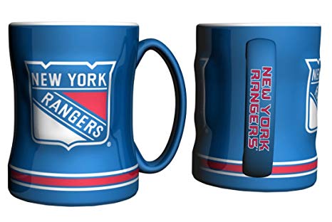 New York Rangers Logo Relief Coffee Mug - Sports Collectibles, Sports Memorabilia, Sports Fan Shop, Sports Gifts