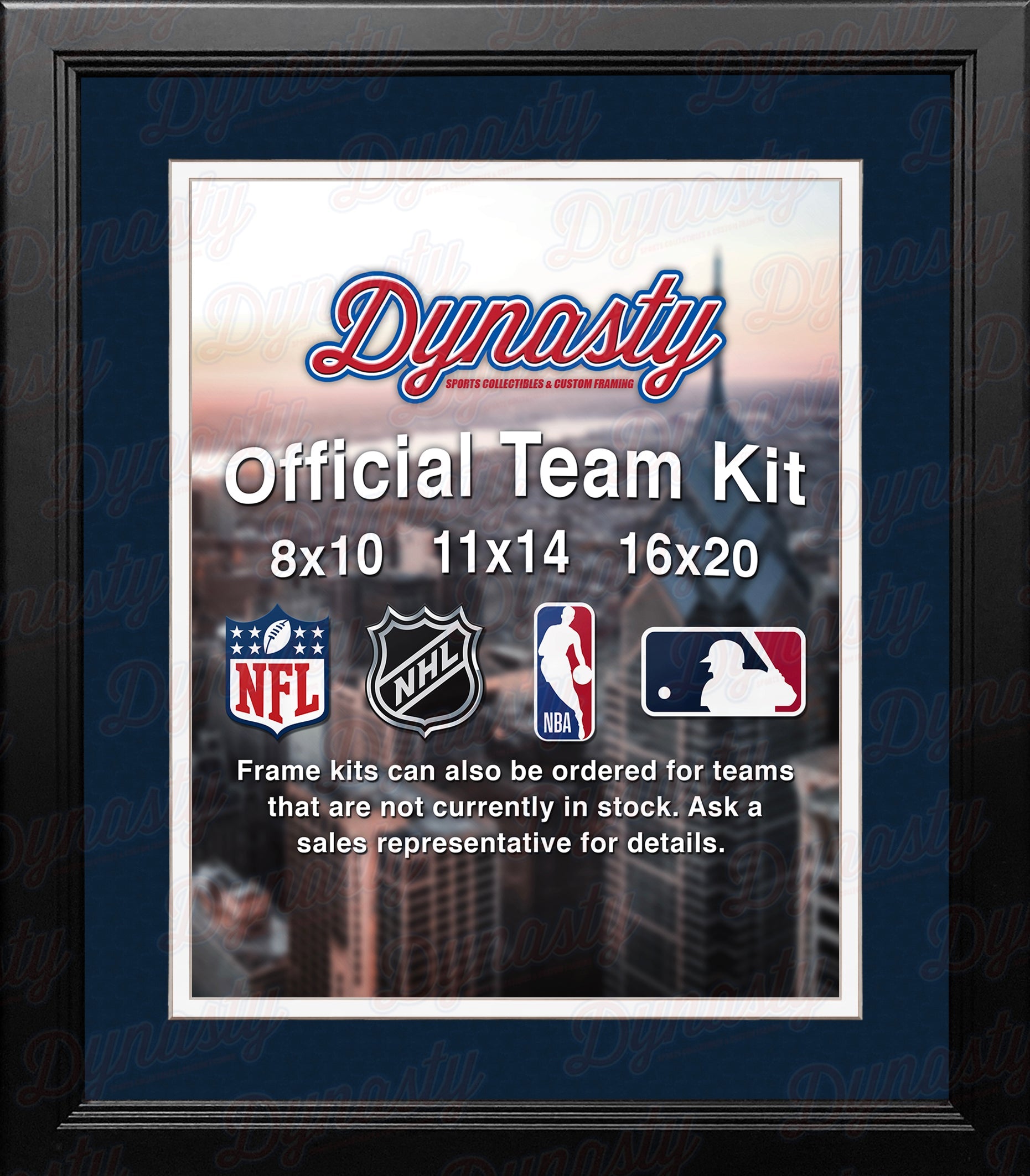 NBA Basketball Photo Picture Frame Kit - Washington Wizards (Navy Matting, White Trim) - Sports Collectibles, Sports Memorabilia, Sports Fan Shop, Sports Gifts