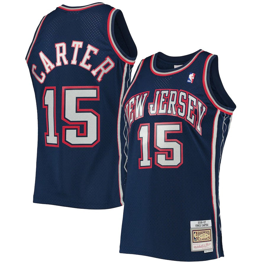 Vince Carter New Jersey Nets Mitchell & Ness 2006-07 Hardwood Classics Swingman Jersey - Navy - Sports Collectibles, Sports Memorabilia, Sports Fan Shop, Sports Gifts