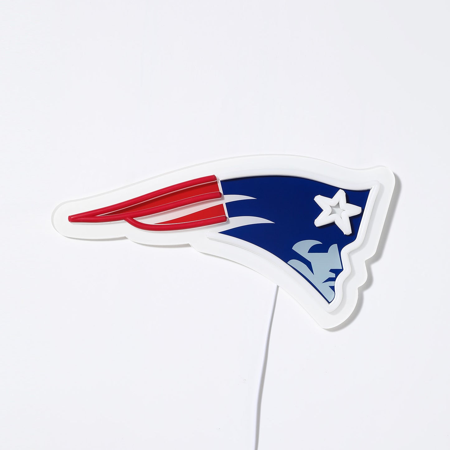 New England Patriots 15" Neon Light Up Team Logo Sign - Sports Gifts, Sports Memorabilia, Sports Collectibles, Fan Shop