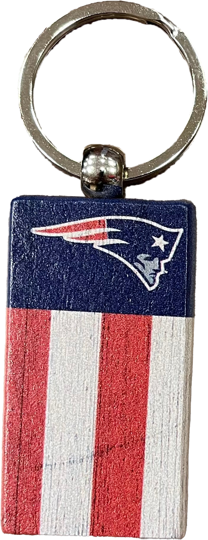 New England Patriots Rectangle Flag Keychain - Sports Collectibles, Sports Memorabilia, Sports Fan Shop, Sports Gifts