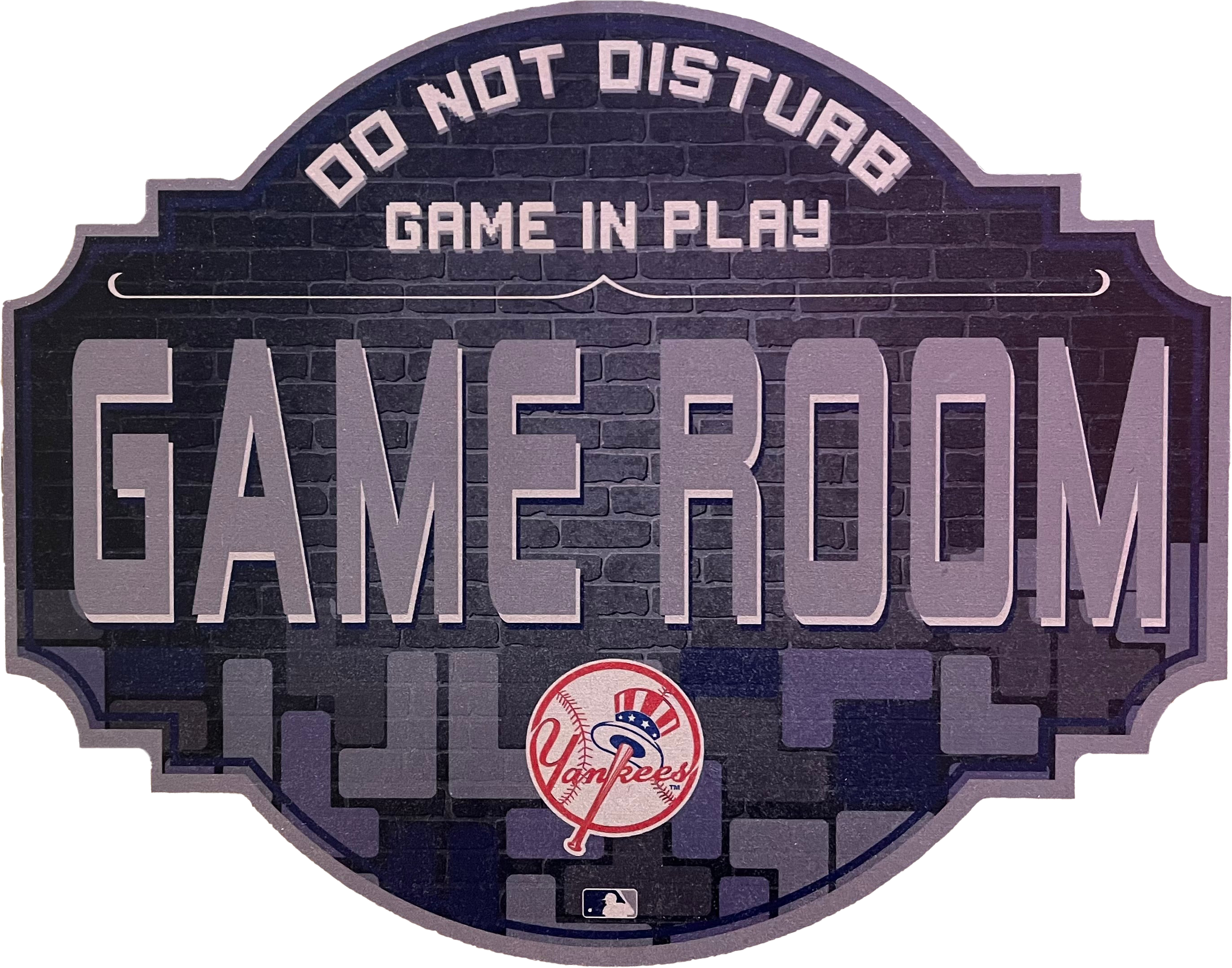 New York Yankees 12" Game Room Wood Sign - Sports Collectibles, Sports Memorabilia, Sports Fan Shop, Sports Gifts