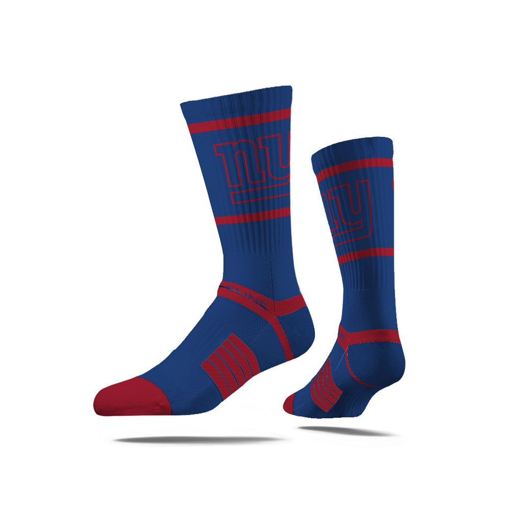 New York Giants Premium Knit Crew Primary Logo Team Color Blue Socks - Sports Gifts, Sports Memorabilia, Sports Collectibles, Fan Shop