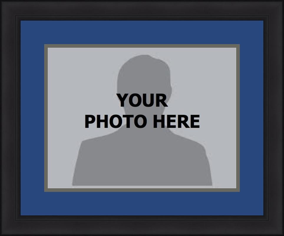 MLB Baseball Photo Picture Frame Kit - Kansas City Royals (Blue Matting, Gray Trim) - Sports Collectibles, Sports Memorabilia, Sports Fan Shop, Sports Gifts