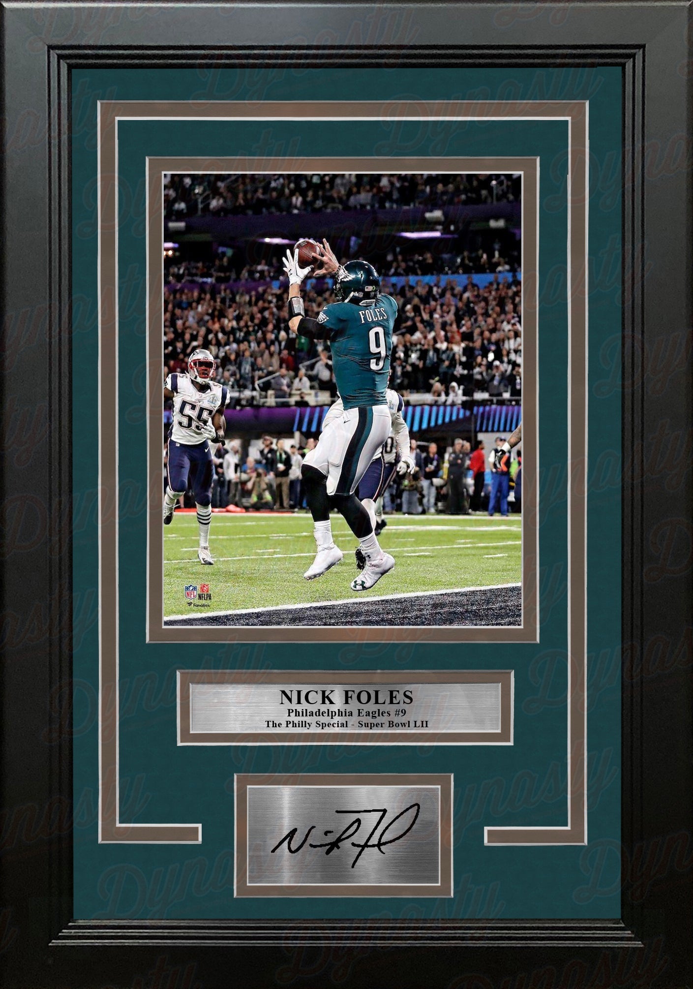 Nick Foles Philadelphia Eagles Philly Special TD Catch 8x10 Framed Photo with Engraved Autograph - Sports Collectibles, Sports Memorabilia, Sports Fan Shop, Sports Gifts