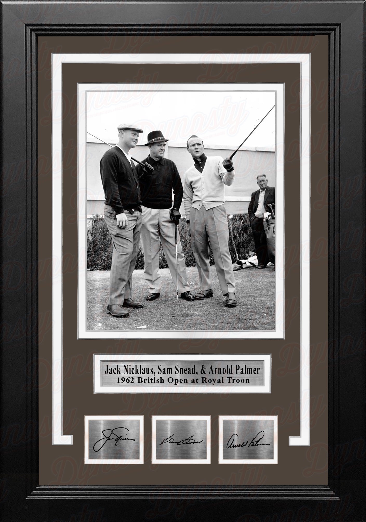 Jack Nicklaus, Sam Snead, & Arnold Palmer 8" x 10" Framed Golf Photo with Engraved Autographs - Sports Collectibles, Sports Memorabilia, Sports Fan Shop, Sports Gifts