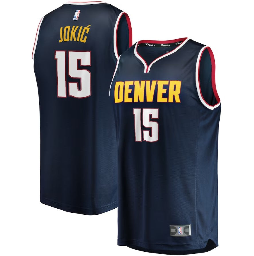 Nikola Jokic Denver Nuggets Fast Break Player Jersey - Icon Edition - Navy - Sports Collectibles, Sports Memorabilia, Sports Fan Shop, Sports Gifts