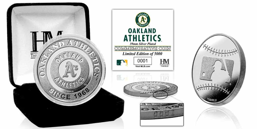 Oakland Athletics Silver Coin - Sports Collectibles, Sports Memorabilia, Sports Fan Shop, Sports Gifts