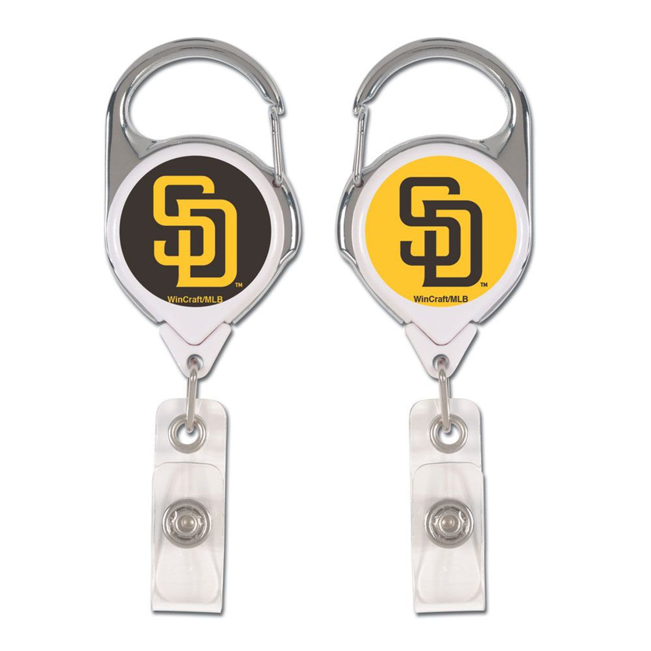 San Diego Padres Badge Holder Premium Retractable - Special Order - Sports Collectibles, Sports Memorabilia, Sports Fan Shop, Sports Gifts