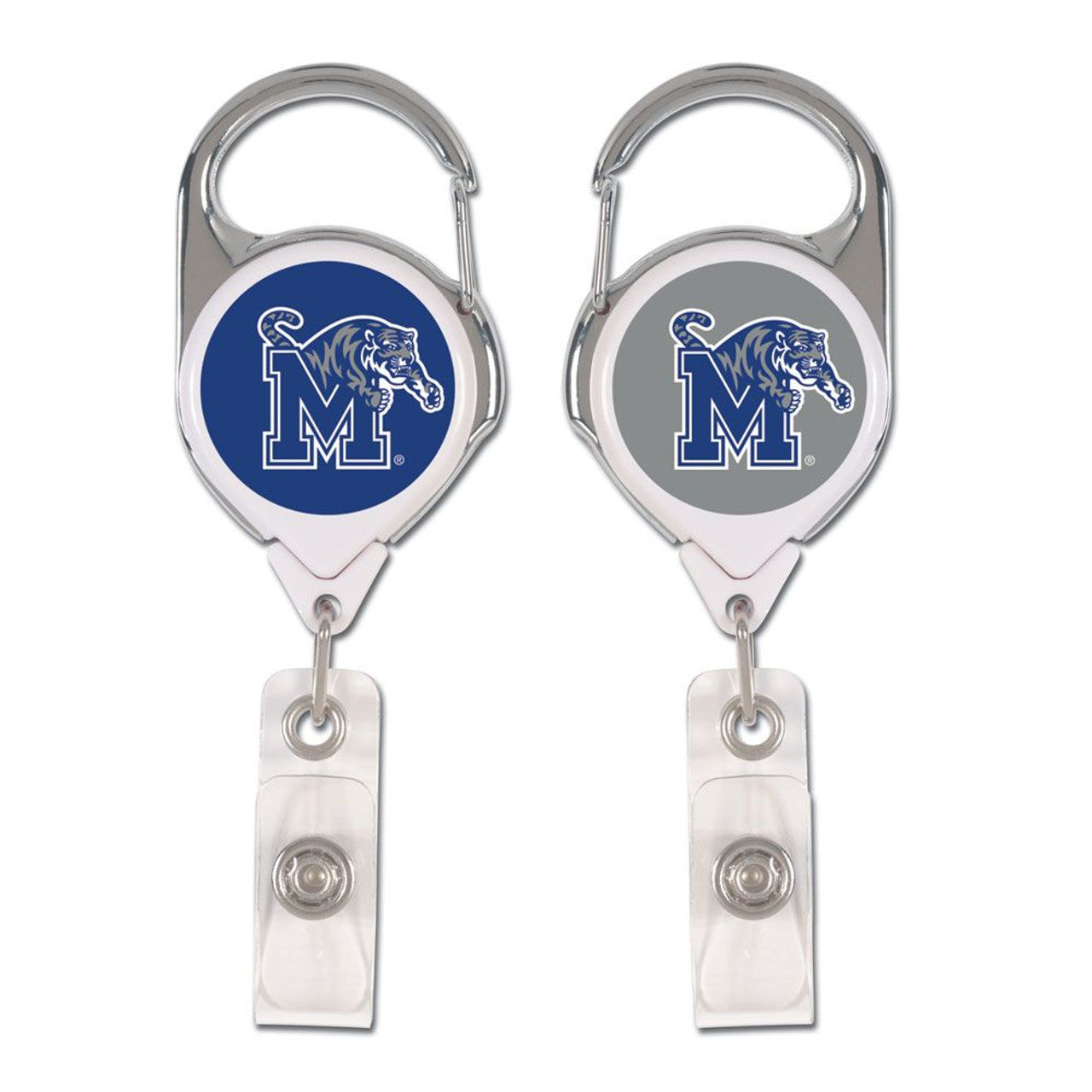 Memphis Tigers Badge Holder Premium Retractable - Special Order - Sports Collectibles, Sports Memorabilia, Sports Fan Shop, Sports Gifts