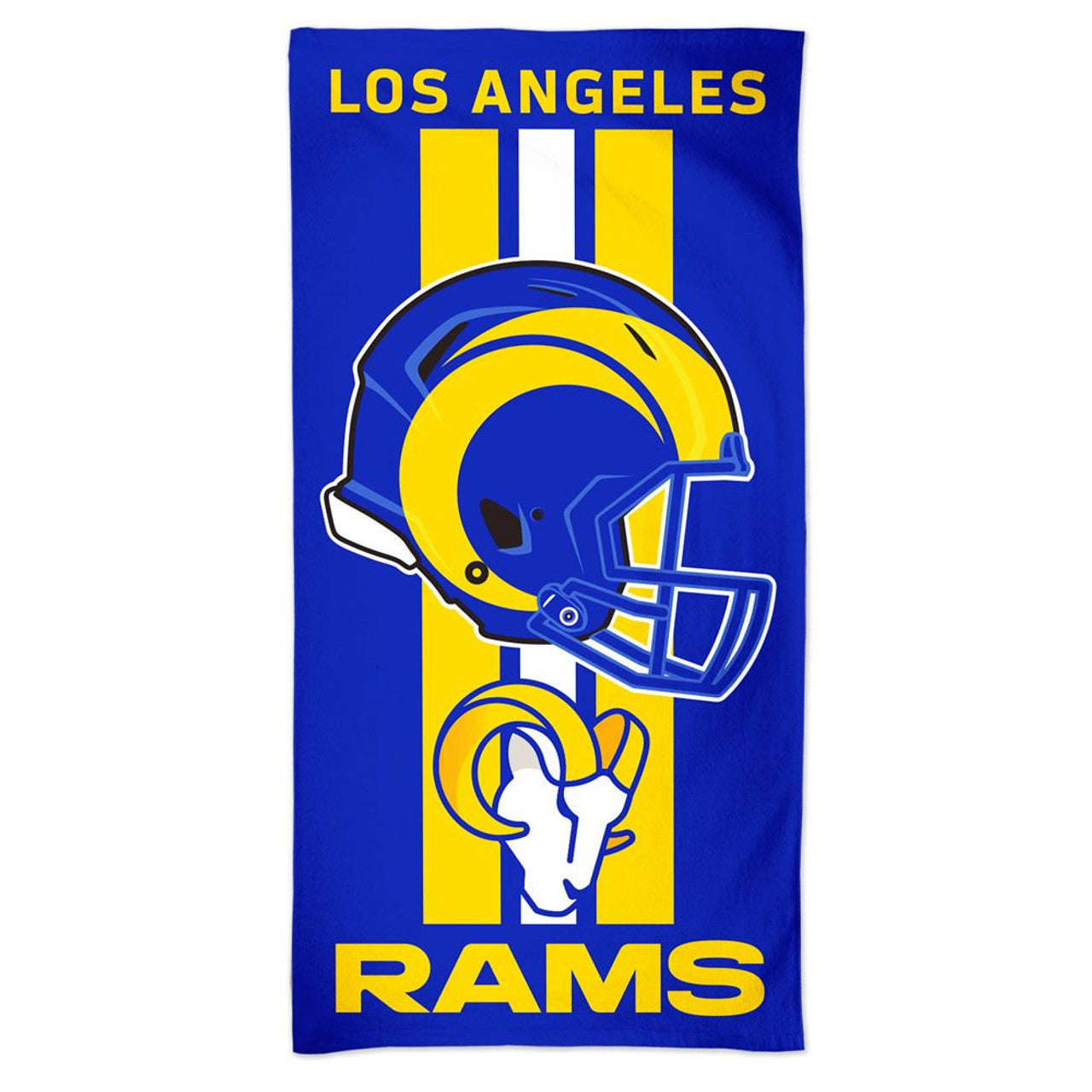 Los Angeles Rams Towel 30x60 Beach Style Blue and White - Special Order - Sports Collectibles, Sports Memorabilia, Sports Fan Shop, Sports Gifts