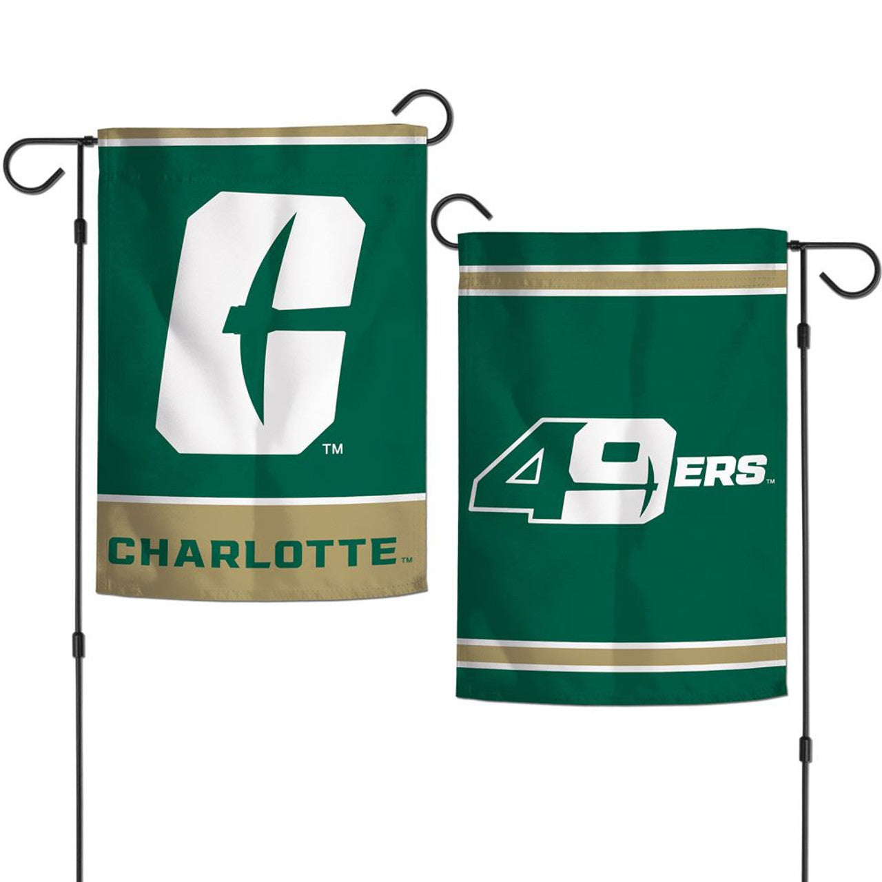 North Carolina-Charlotte 49ers Flag 12x18 Garden Style 2 Sided - Special Order - Sports Collectibles, Sports Memorabilia, Sports Fan Shop, Sports Gifts