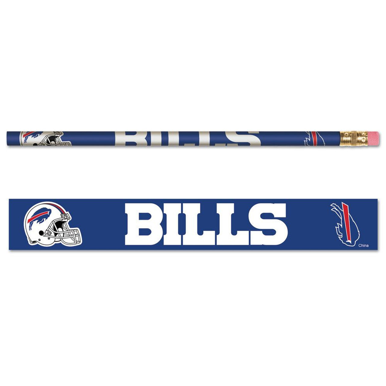 Buffalo Bills Pencil 6 Pack - Special Order - Sports Collectibles, Sports Memorabilia, Sports Fan Shop, Sports Gifts