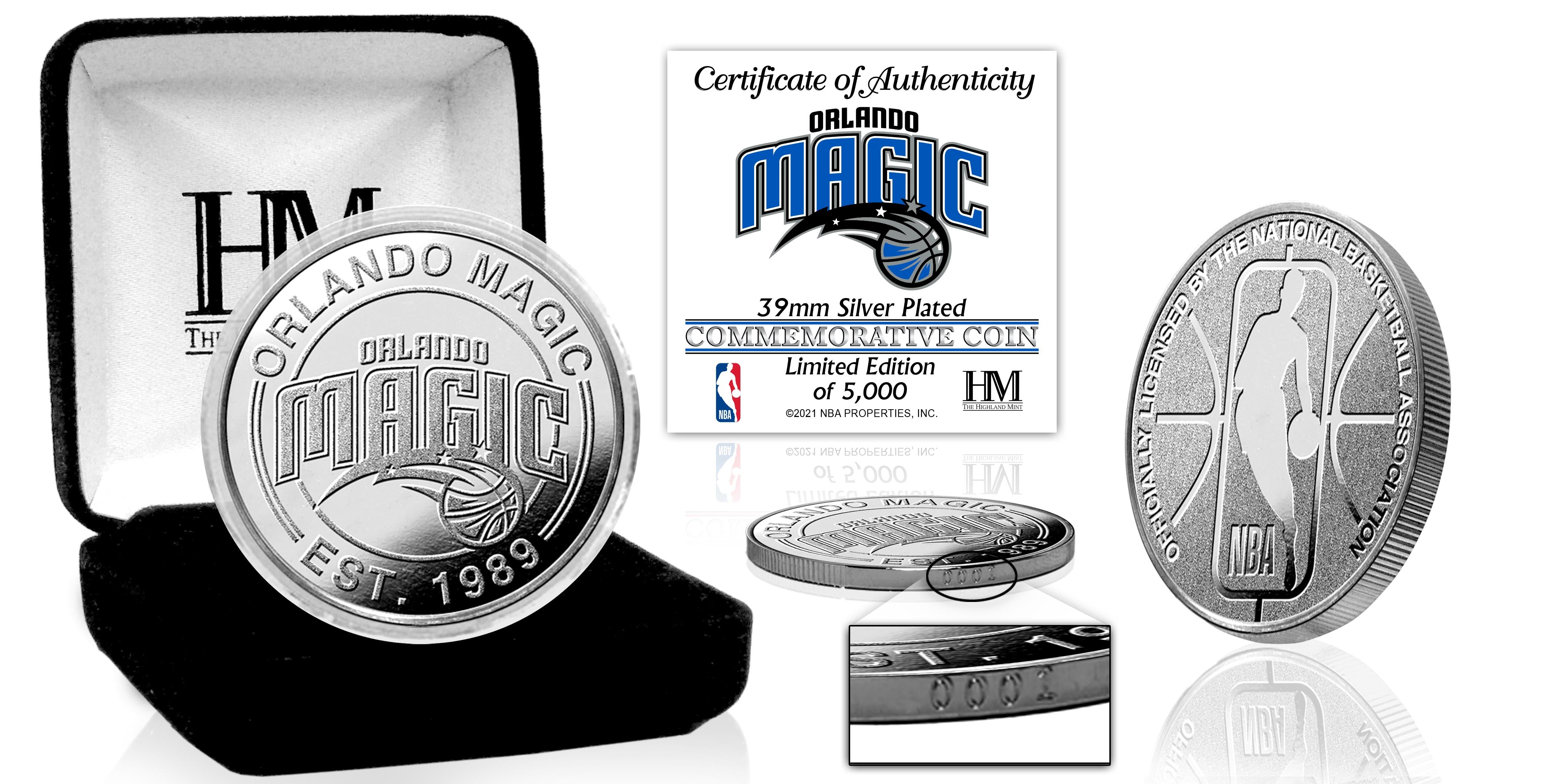Orlando Magic Silver Mint Coin - Sports Collectibles, Sports Memorabilia, Sports Fan Shop, Sports Gifts