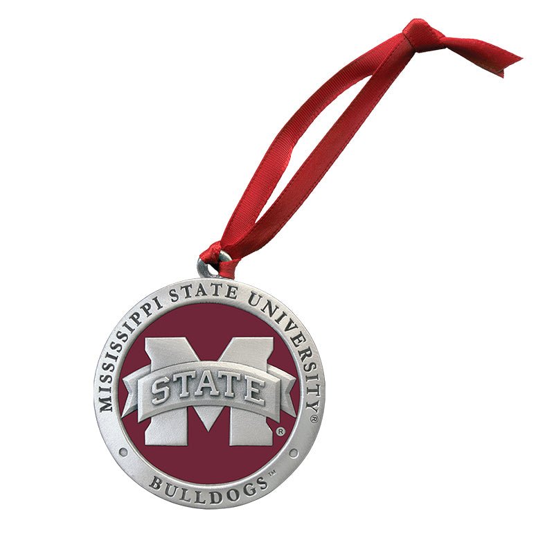 Mississippi State University Bulldogs "M" Logo Ornament - Sports Gifts, Sports Memorabilia, Sports Collectibles, Fan Shop