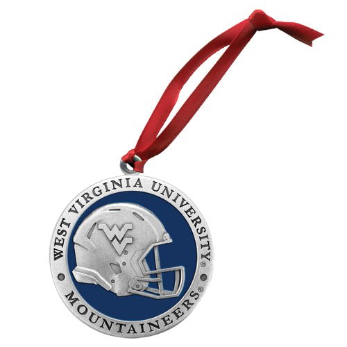 West Virginia University Helmet Ornament - Sports Gifts, Sports Memorabilia, Sports Collectibles, Fan Shop