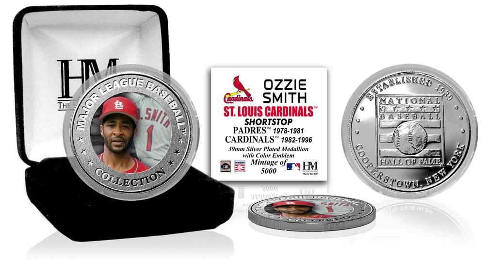 Ozzie Smith Baseball Hall of Fame Silver Color Coin - Sports Collectibles, Sports Memorabilia, Sports Fan Shop, Sports Gifts